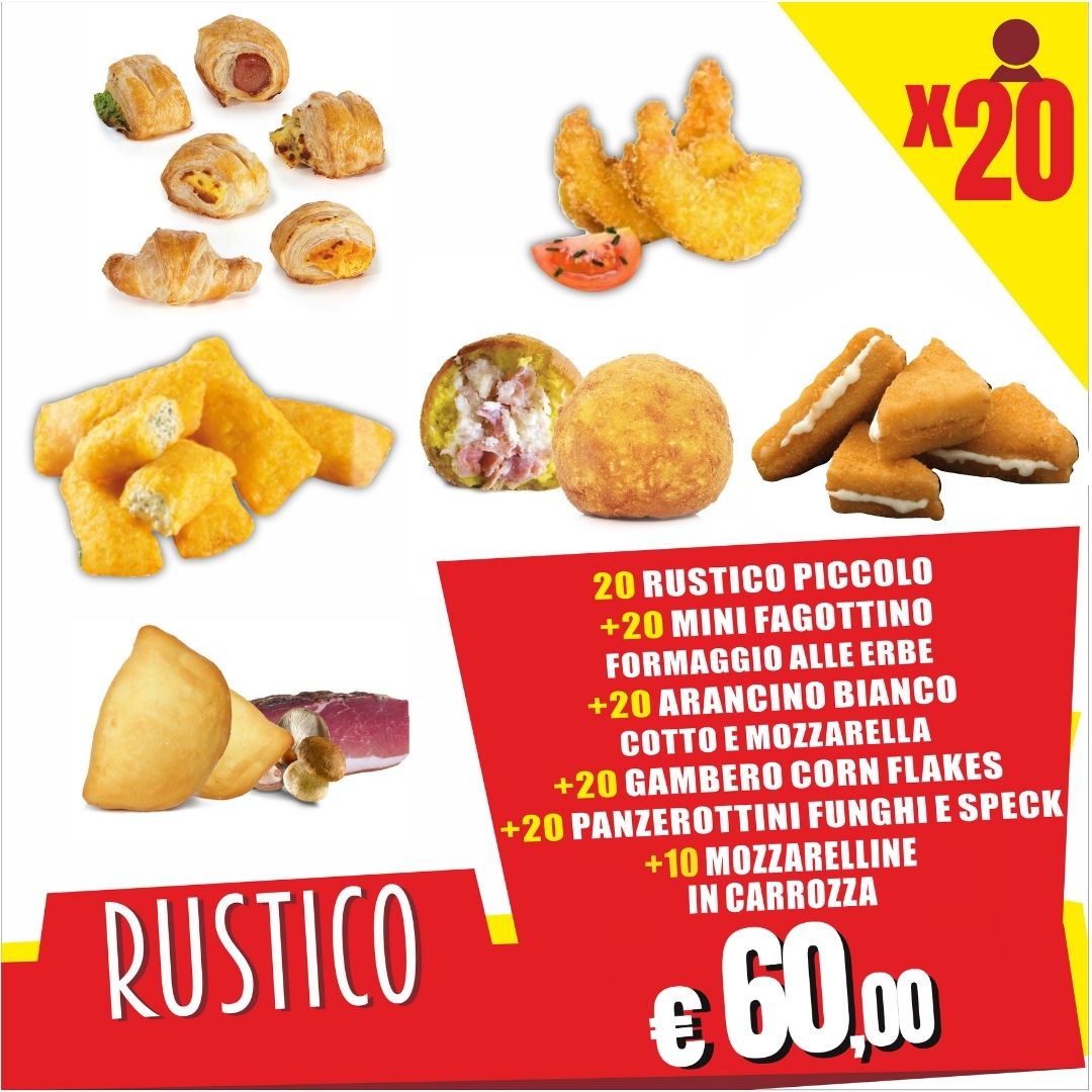 MENU RUSTICO X20